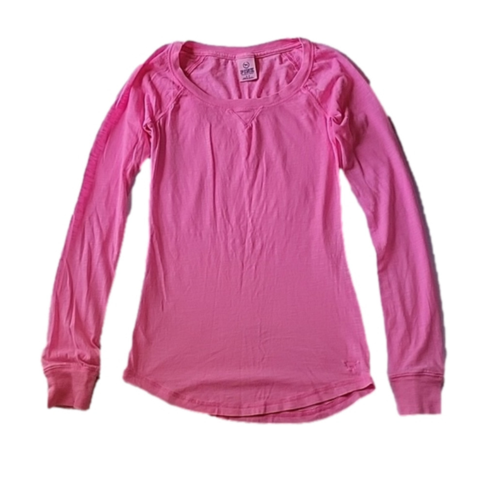 PINK Victoria’s Secret Barbie Pink PJ Lounge Top Size Small Like New Condition